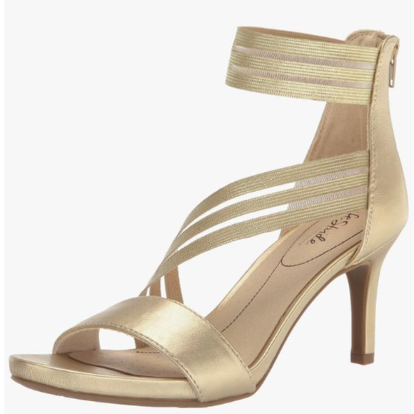 NEW Life Stride Womens Mystique Pump 3 inch heel soft gold Sz 7 - Picture 1 of 7